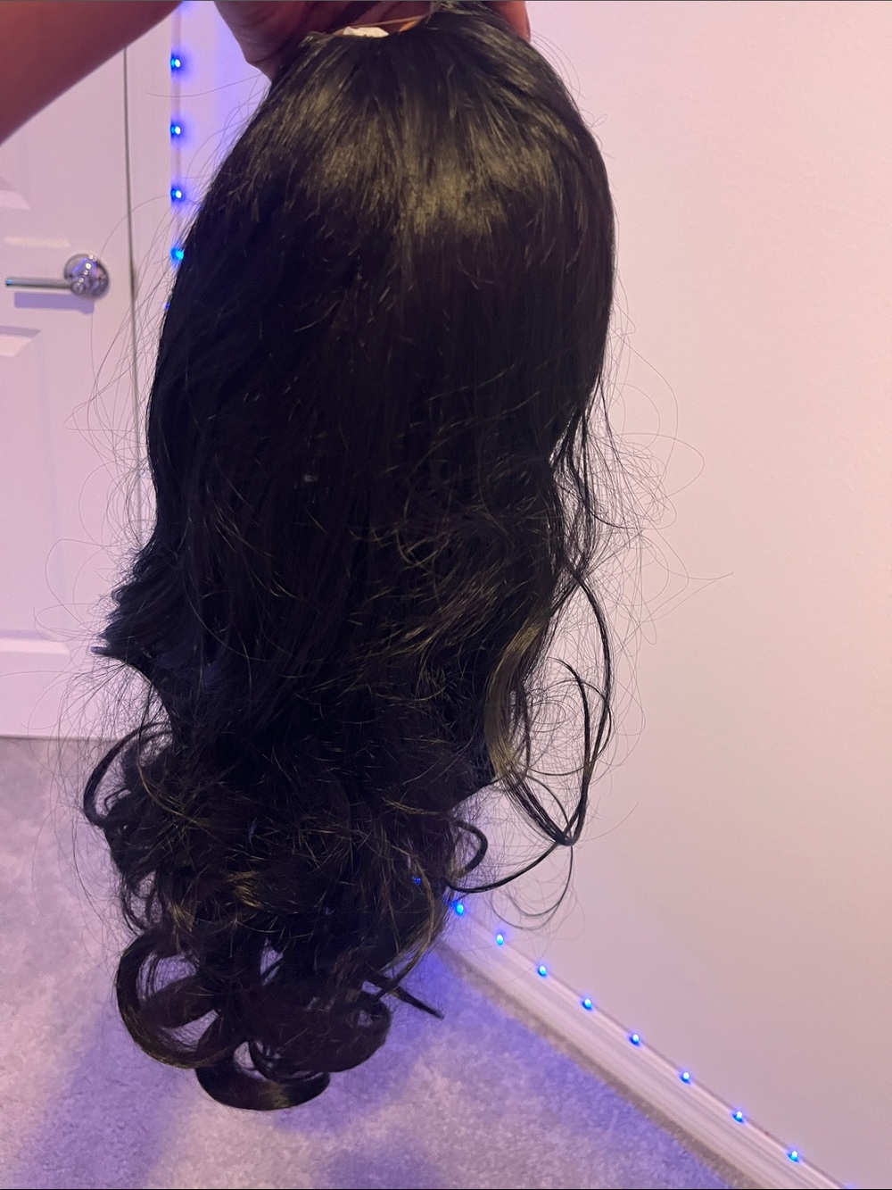Black Women's Long Wavy Wig - Unbranded